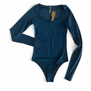 SKIMS Limited Edition Jelly Sheer Long Sleeve Bodysuit Poppy